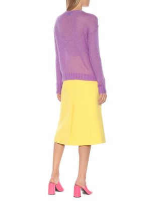 Mohérový sveter Prada fialová