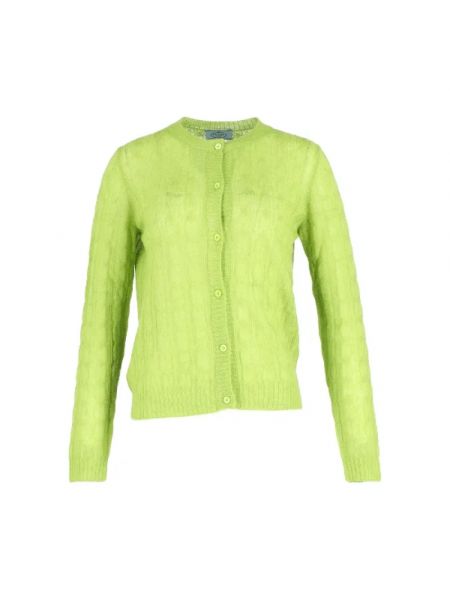 Bluza wełniana retro Prada Vintage zielona