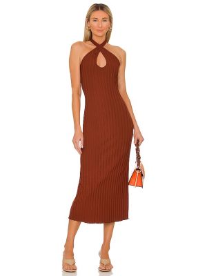 Robe mi-longue Simon Miller marron