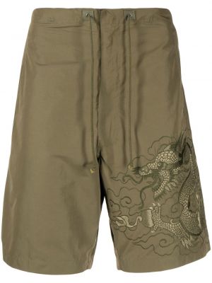 Brodert cargo shorts Maharishi grønn