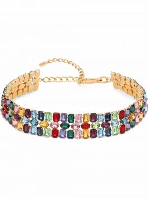 Curea cu cataramă de cristal Dolce & Gabbana auriu