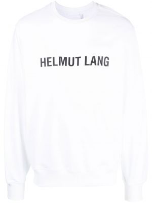 Sweat à imprimé Helmut Lang blanc