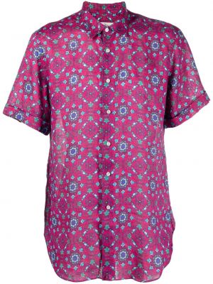 Риза с принт Peninsula Swimwear розово