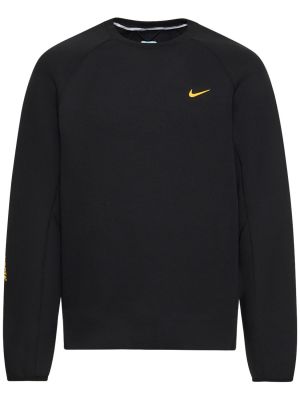 Fleece melegítő felső Nike fekete