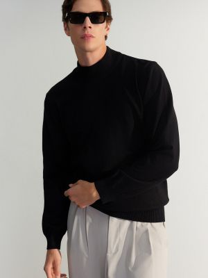 Priliehavý sveter Trendyol čierna