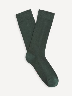 Памучни чорапи Celio бяло
