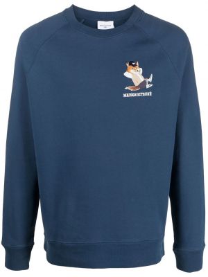 Sweatshirt Maison Kitsuné blå