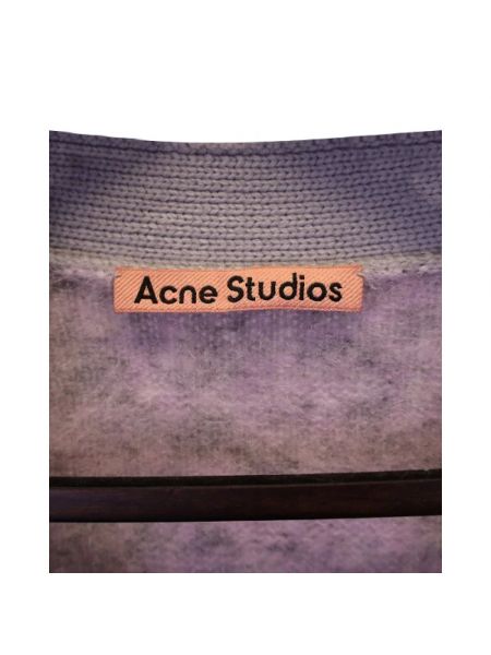 Bluza wełniana Acne Studios Pre-owned fioletowa