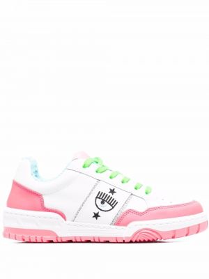 Brodert sneakers Chiara Ferragni hvit