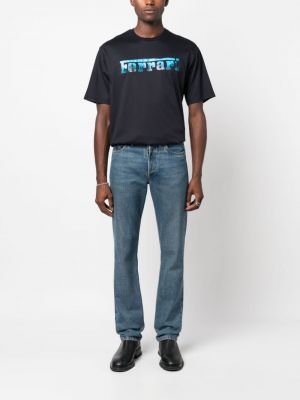 T-shirt aus baumwoll mit print Ferrari blau