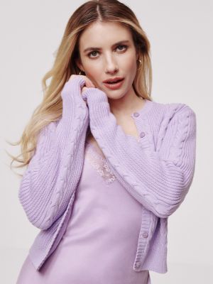 Kardigán Daahls By Emma Roberts Exclusively For About You fialová