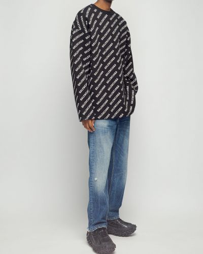 Sweter bawełniany Balenciaga czarny