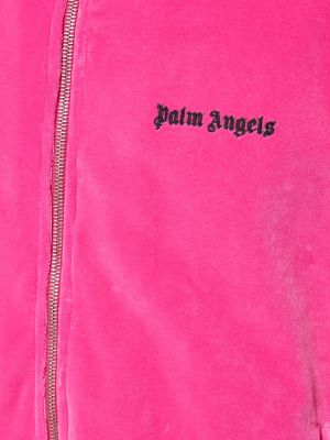 Bavlněná sametová bunda Palm Angels