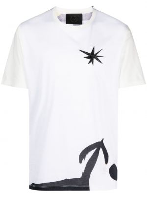 Kokvilnas t-krekls ar apdruku Limitato balts