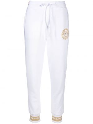 Спортни панталони бродирани Versace Jeans Couture бяло