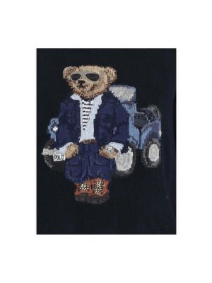 Sudadera con capucha de algodón de tela jersey Ralph Lauren azul