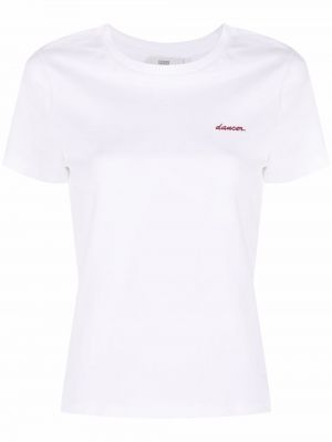 Camiseta con bordado Closed blanco