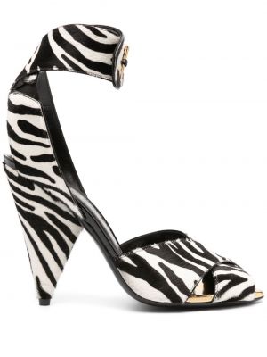 Sandale cu imagine cu model zebră Tom Ford