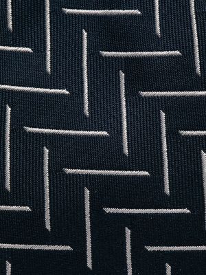 Corbata de seda de tejido jacquard Giorgio Armani azul
