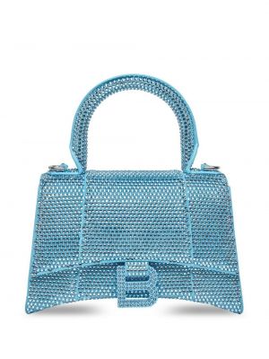 Křišťálová kabelka Balenciaga modrá