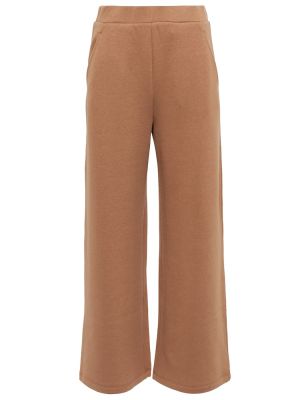 Spodnie dresowe bawełniane Max Mara, brązowy