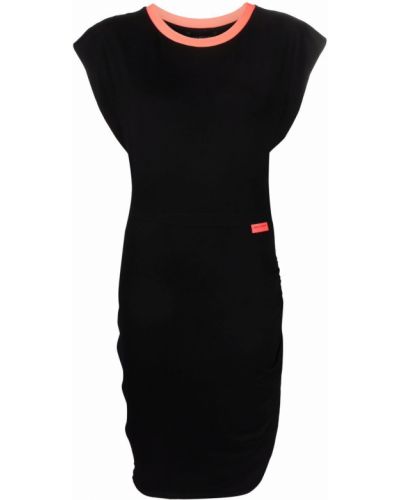 Трикотажное рубашка платье Armani Exchange, черный