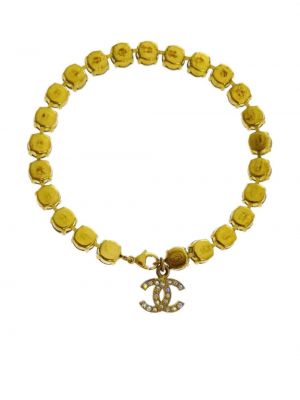 Bracelet à imprimé Chanel Pre-owned doré