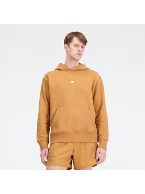Fleece hoodie aus baumwoll New Balance braun