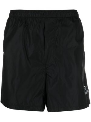 Trykt shorts Valentino svart