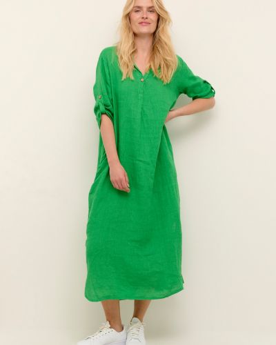 Dlouhé šaty Cream zelená