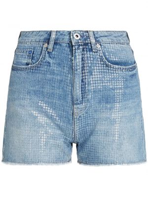 Pailletten jeans shorts Karl Lagerfeld Jeans blau