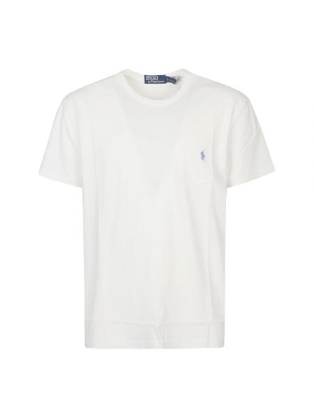 Koszulka bawełniana casual Ralph Lauren biała