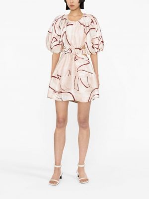 Robe à manches bouffantes Aje rose