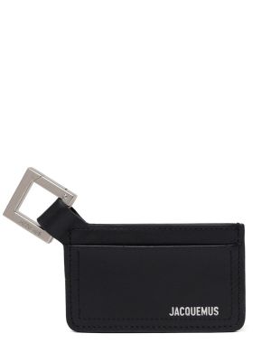 Kožená peňaženka Jacquemus hnedá