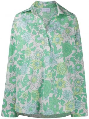 Camisa de flores con estampado Christian Wijnants verde