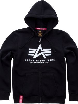 Толстовка на молнии Alpha Industries серая