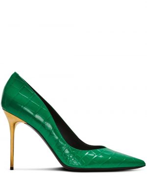 Полуотворени обувки Balmain зелено