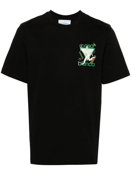 T-shirt aus baumwoll Casablanca schwarz