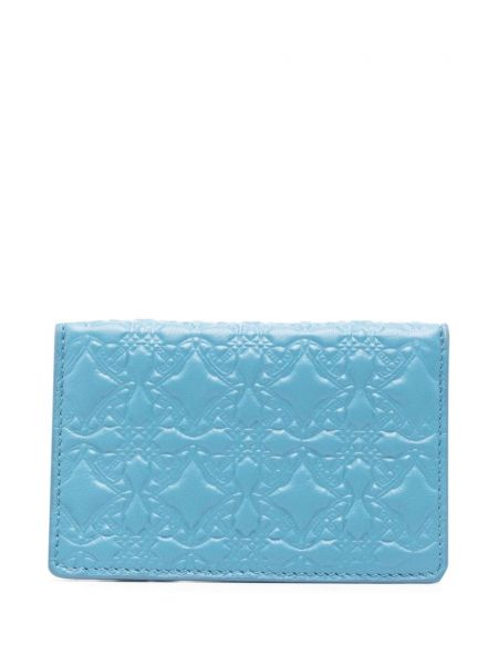 Kožená peněženka Vivienne Westwood modrá