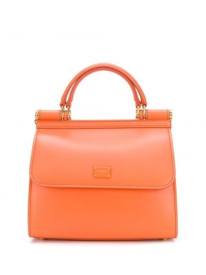 Чанта за ръка Dolce & Gabbana оранжево