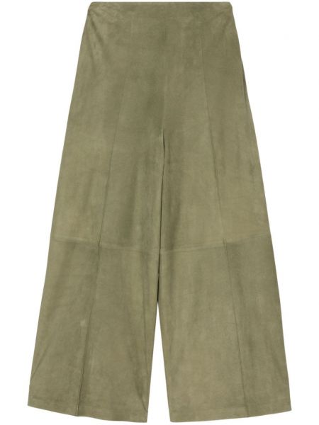 Велурени прав панталон Desa 1972 зелено