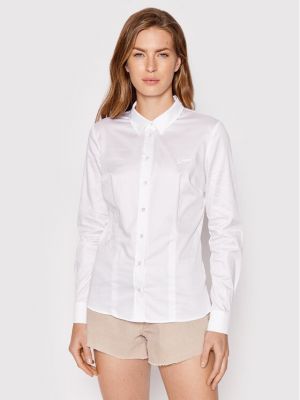 Риза slim Guess бяло