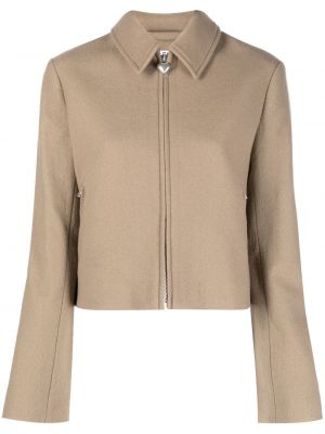 Blixtlås kort jacka Acne Studios brun