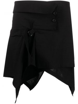 Mini sukně Yohji Yamamoto, černá