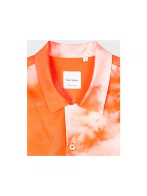 Koszula z nadrukiem Paul Smith pomarańczowa