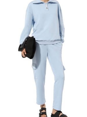 Хлопковый костюм Seven Lab голубой
