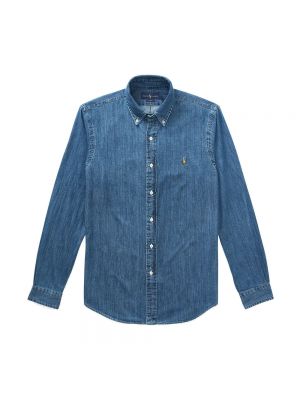 Koszula jeansowa slim fit Ralph Lauren niebieska