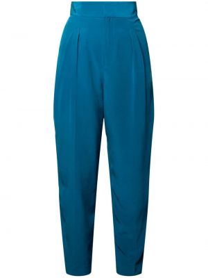 Pantalon en soie Equipment bleu