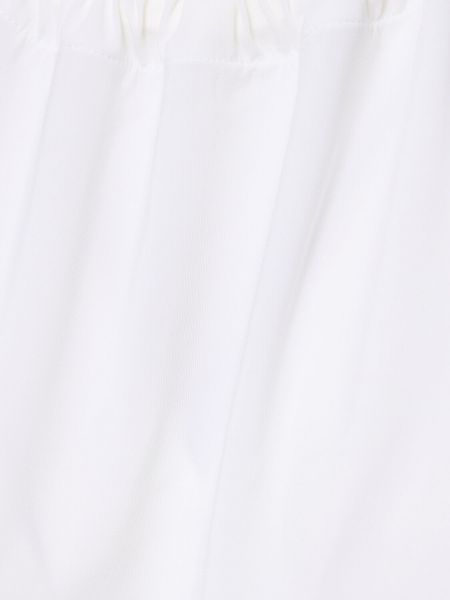 Vestido midi de viscosa de tela jersey Max Mara blanco