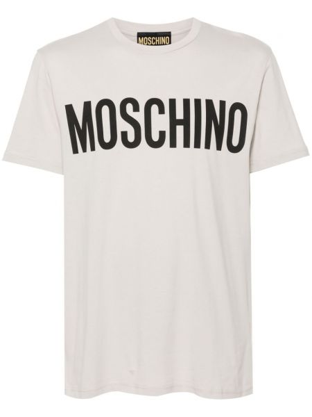 Jersey pamuk tişört Moschino gri